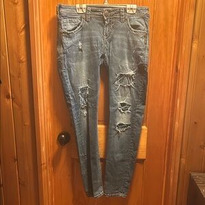 Silver Jeans - “BOYFRIEND” Distressed Jeans